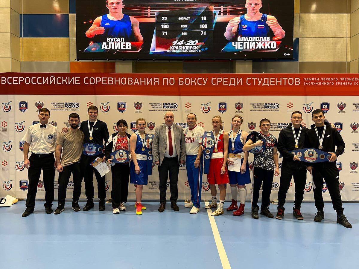 Челябинские боксёры заняли 1 место на Всероссийских соревнованиях среди студентов!