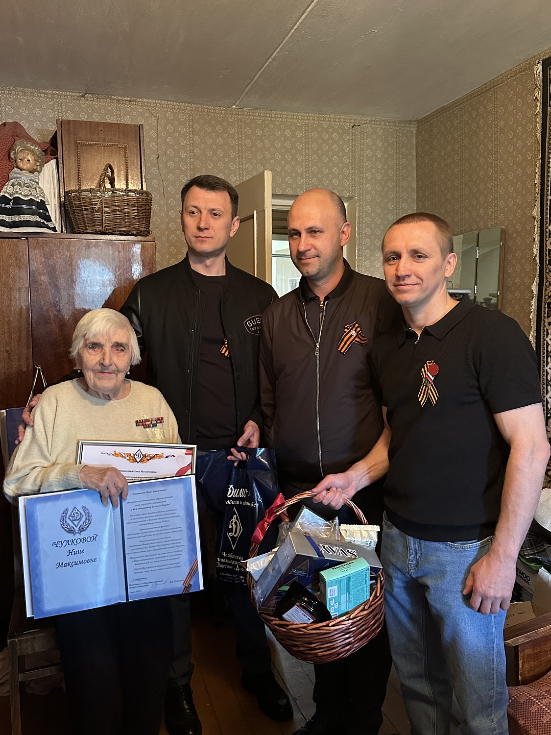 Поздравление ветерана спорта в канун Дня Великой Победы